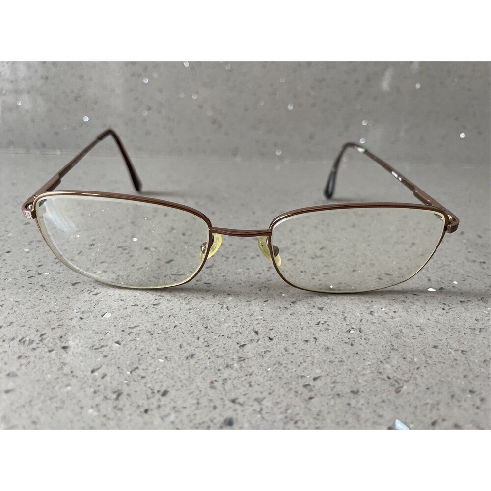 Essential EN 5663 eyeglasses frames ONLY 55-18-140 Golden Taupe metal eyewear
